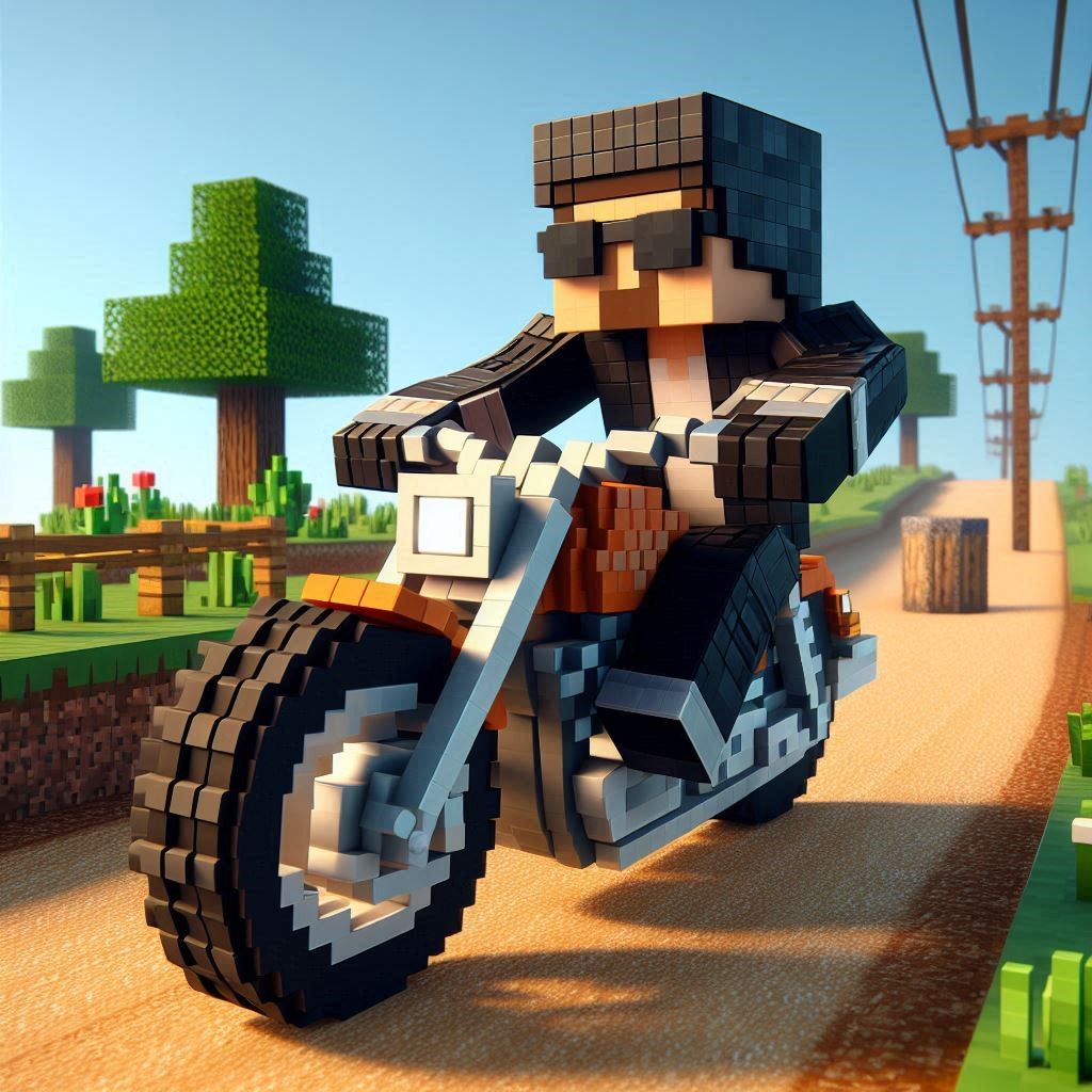 Minecraft skin biker